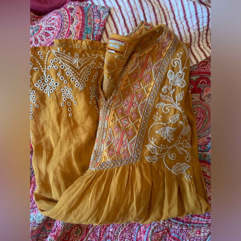 Johnny Was Embroidered Dress